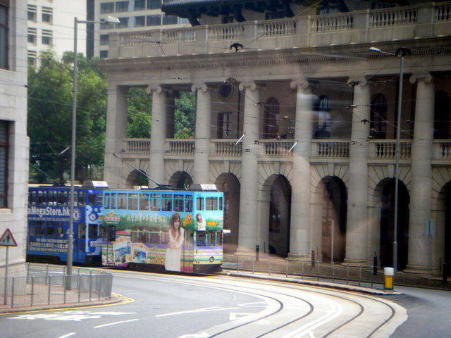 이층버스 - 풍경; double-decker bus; 