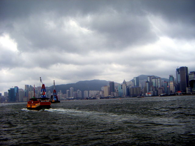 홍콩 풍경 - 홍콩; 풍경; 바다; 배; ship; Hong Kong; 